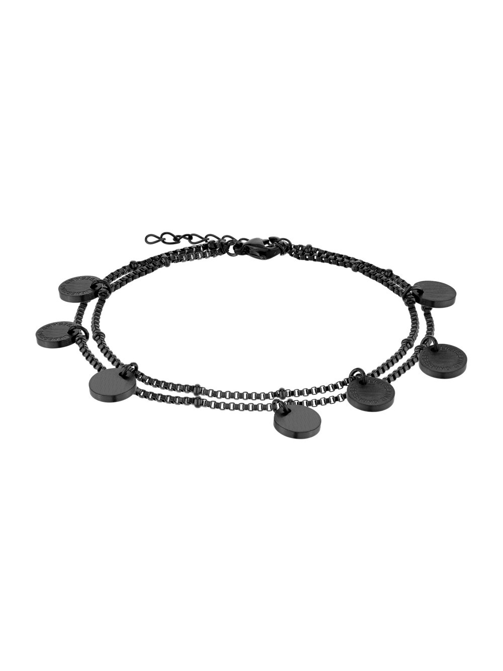 Liebeskind Berlin Armband  Damen Edelstahl schwarz, ONE SIZE