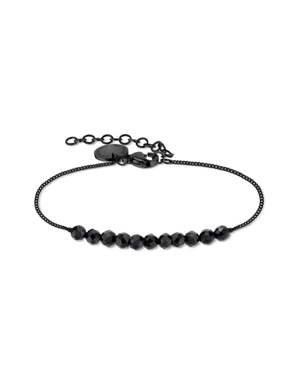 Liebeskind Berlin Armband Damen Edelstahl schwarz gemustert, ONE SIZE