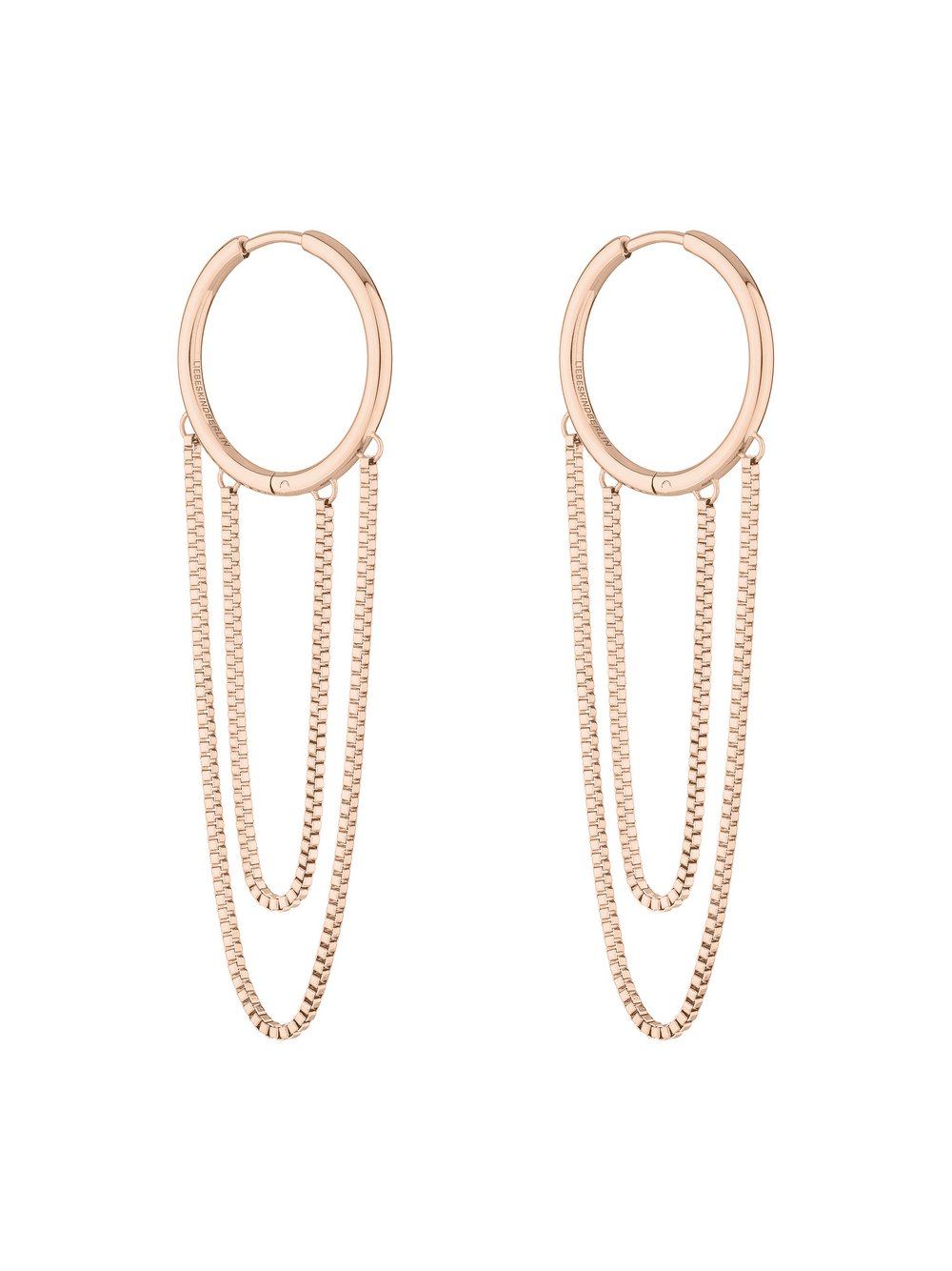 Thumbnail - Liebeskind Berlin Ohrringe  Damen Edelstahl roségold, ONE SIZE