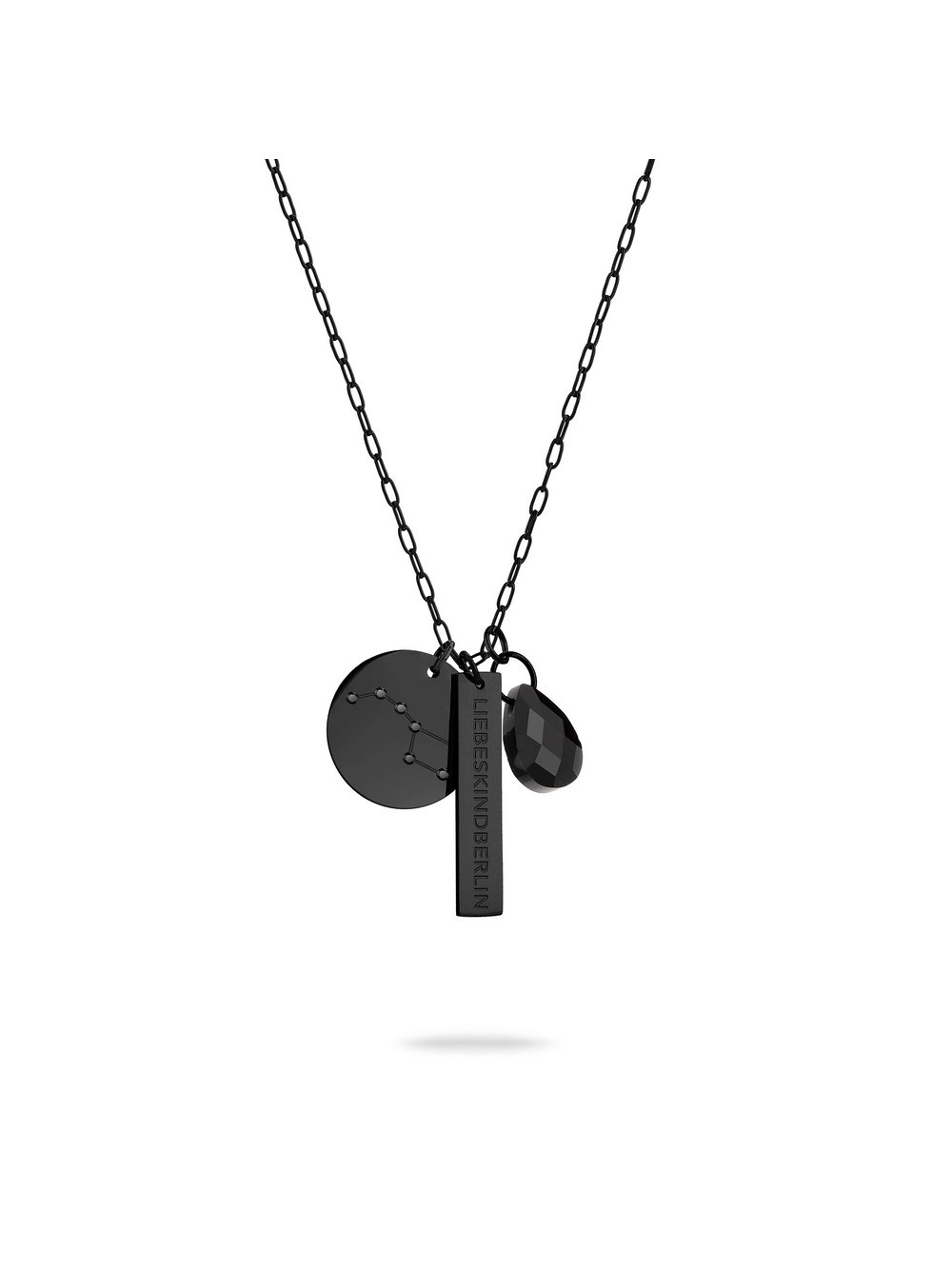 Liebeskind Berlin Halskette Damen schwarz, ONE SIZE