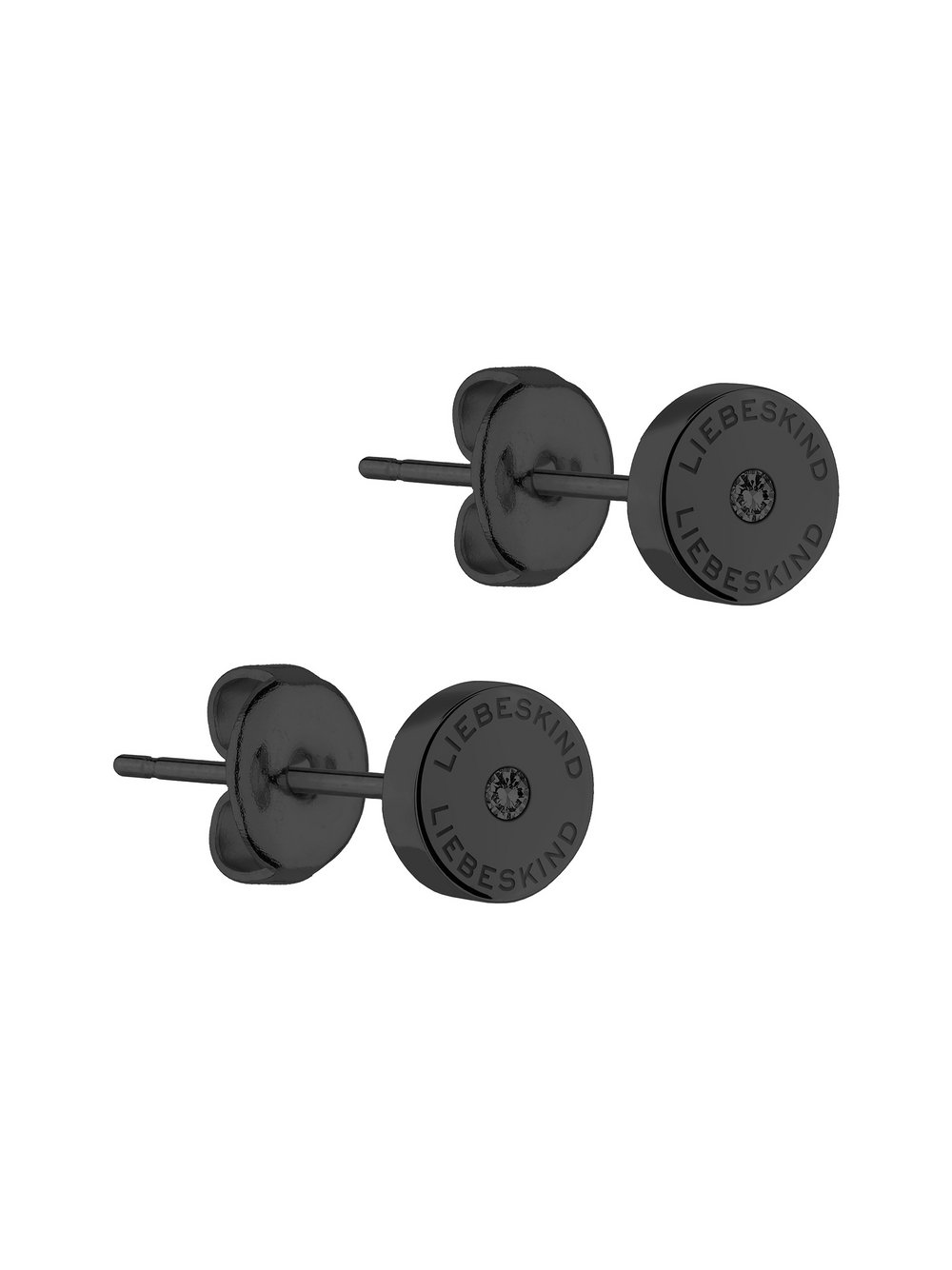 Liebeskind Berlin Ohrringe Damen Edelstahl schwarz, ONE SIZE
