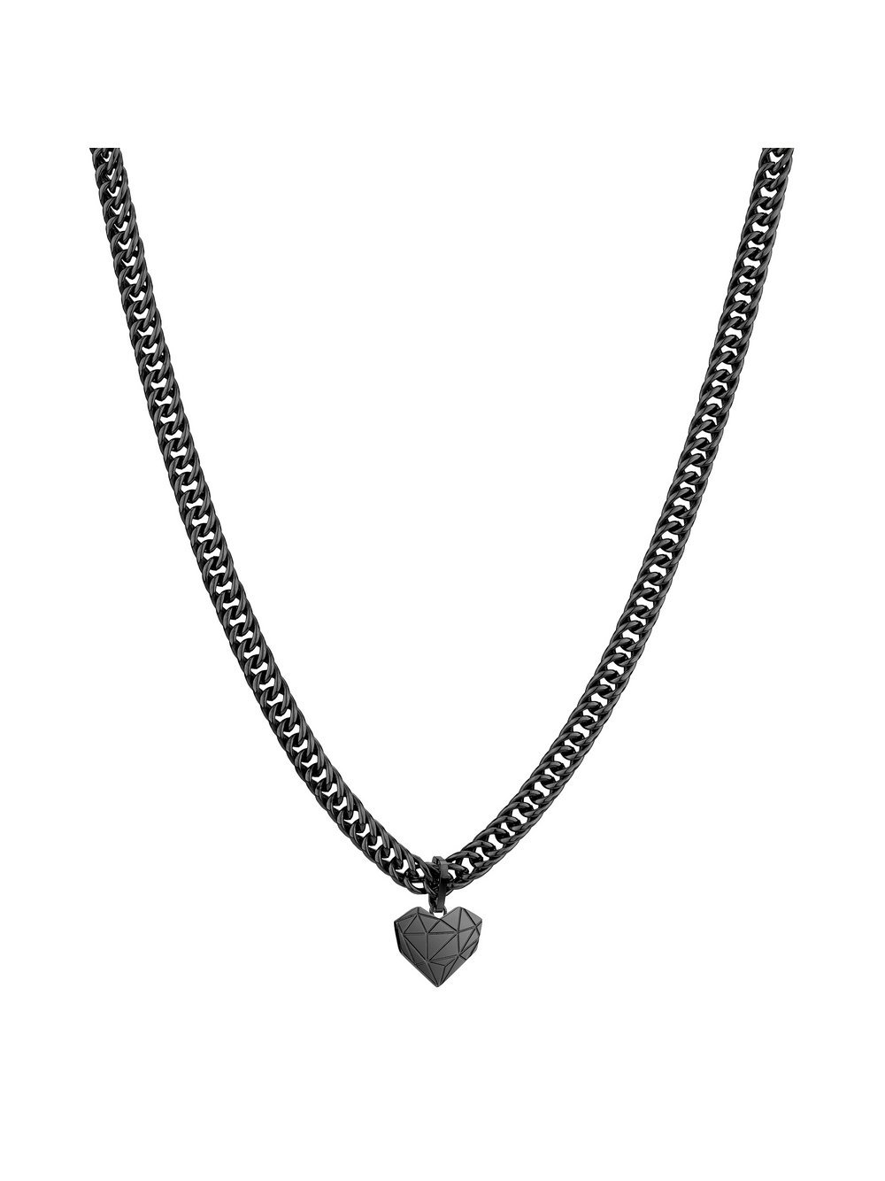 Liebeskind Berlin Halskette Damen Edelstahl schwarz, ONE SIZE