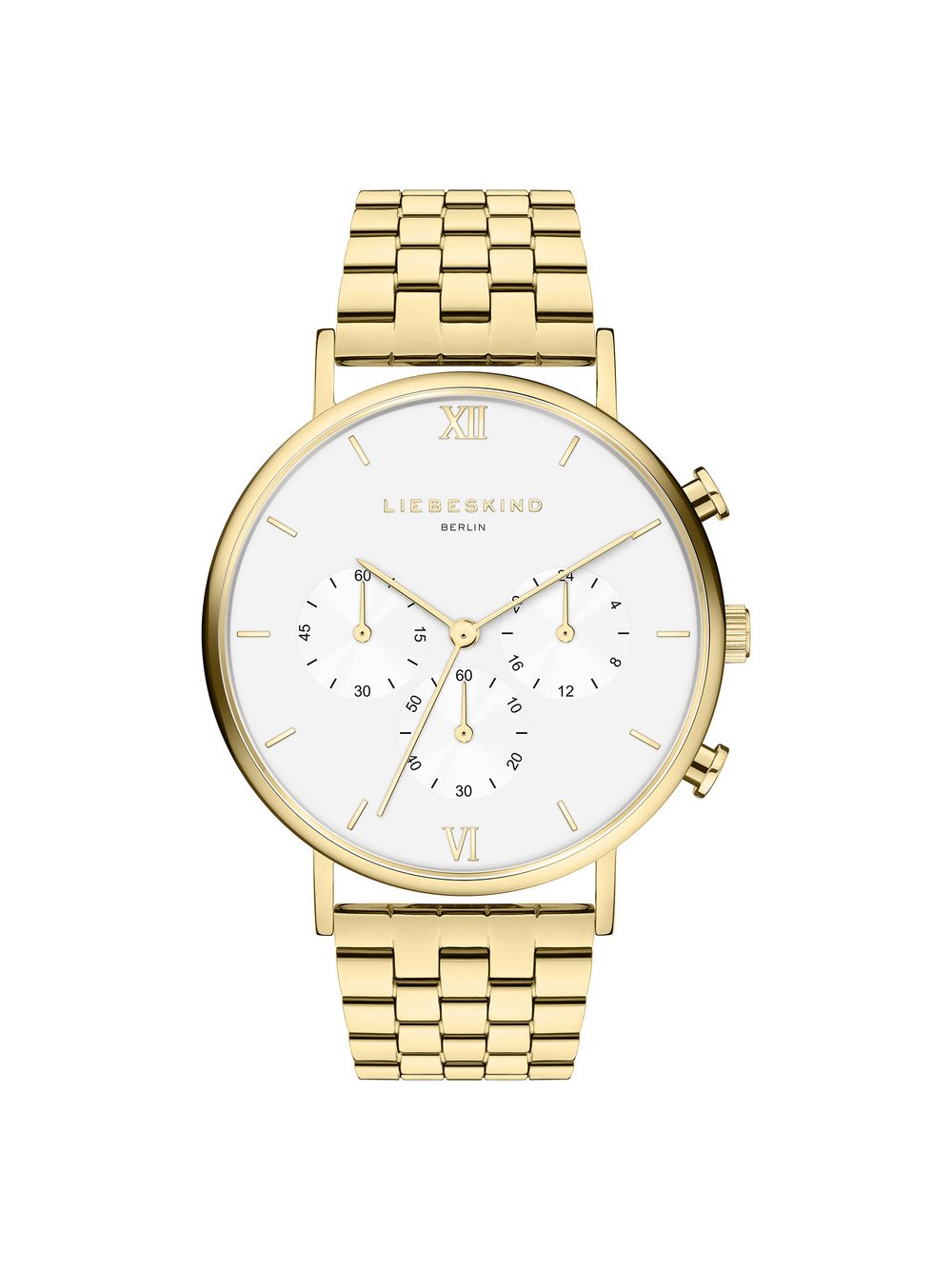 Thumbnail - Liebeskind Berlin Modern Chronograph Damen Edelstahl gold, ONE SIZE