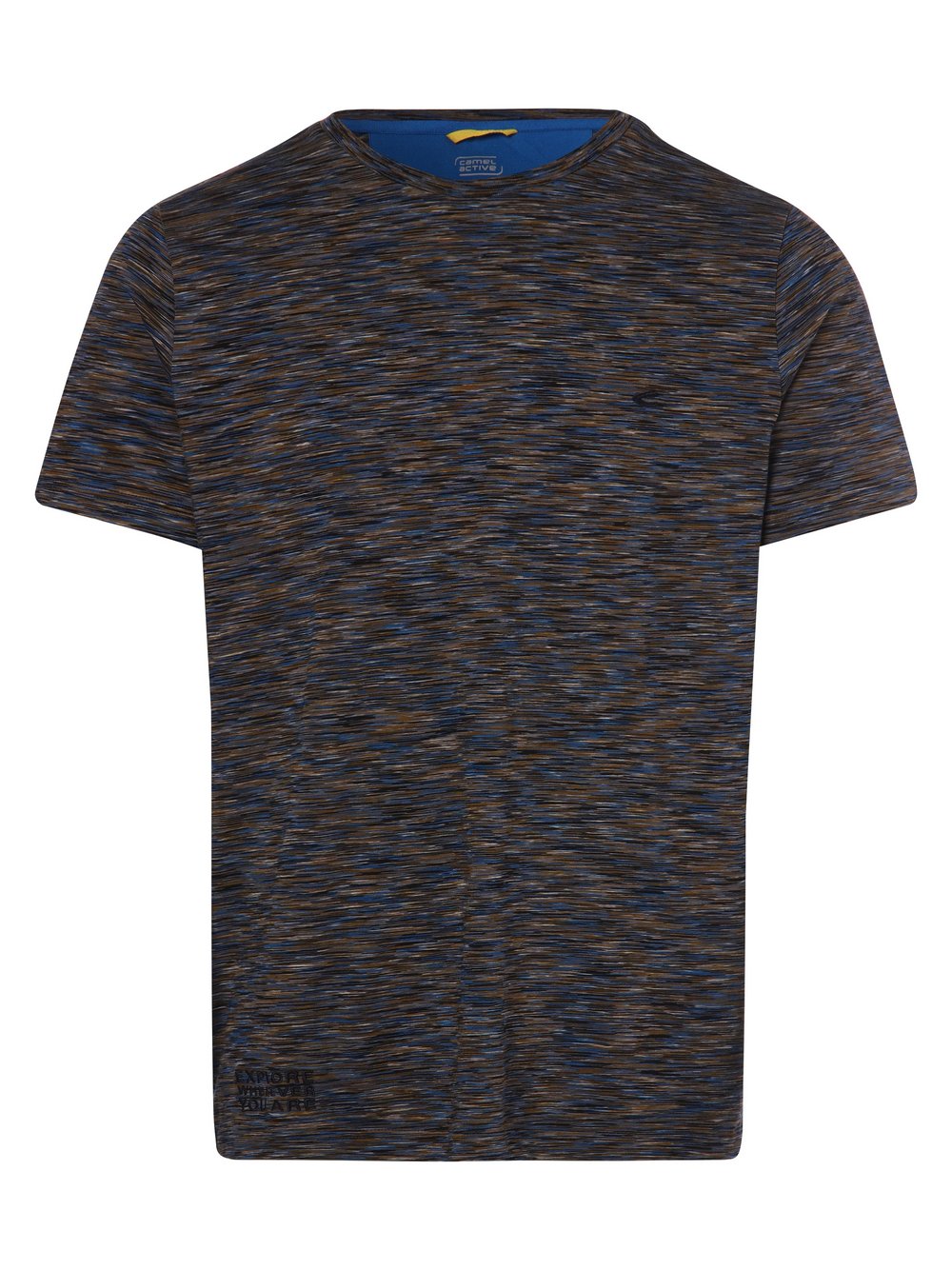 Camel Active - T-shirt męski, niebieski|brązowy|wielokolorowy