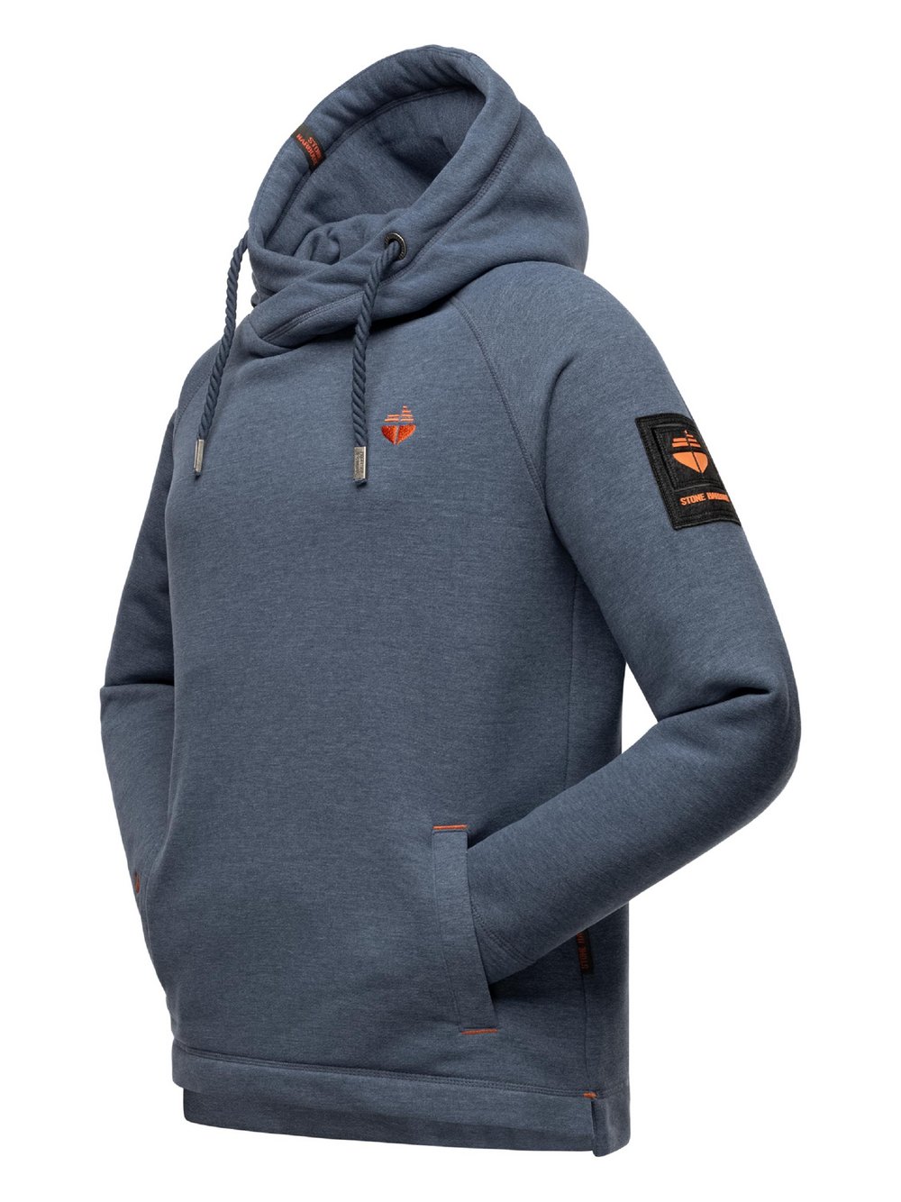 STONE HARBOUR Hoodie Herren Baumwolle blau, S