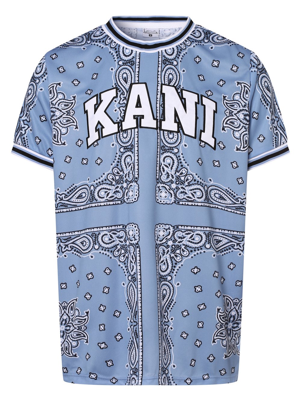 Karl Kani - T-shirt męski, niebieski|wielokolorowy