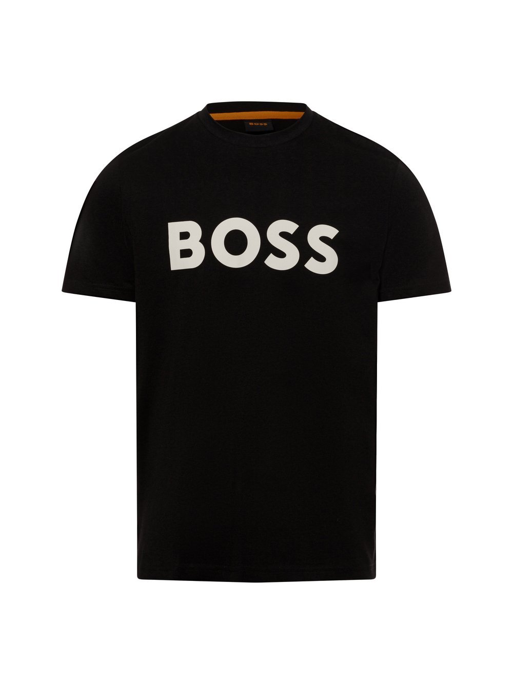 BOSS Orange T-Shirt Herren Baumwolle schwarz gemustert, M