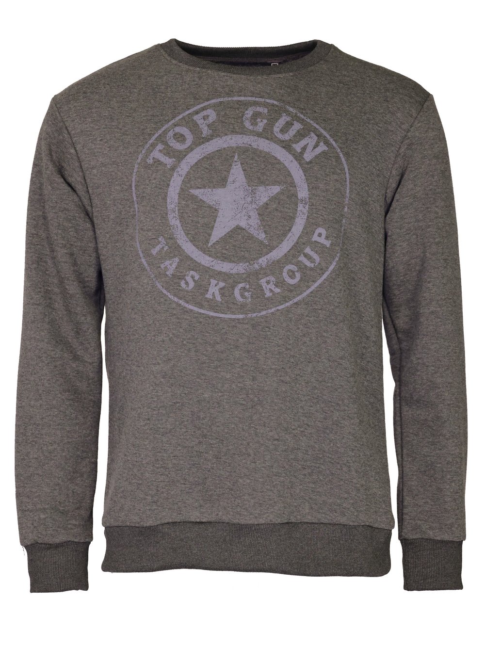 Topgun Sweater Herren Baumwolle grau, L