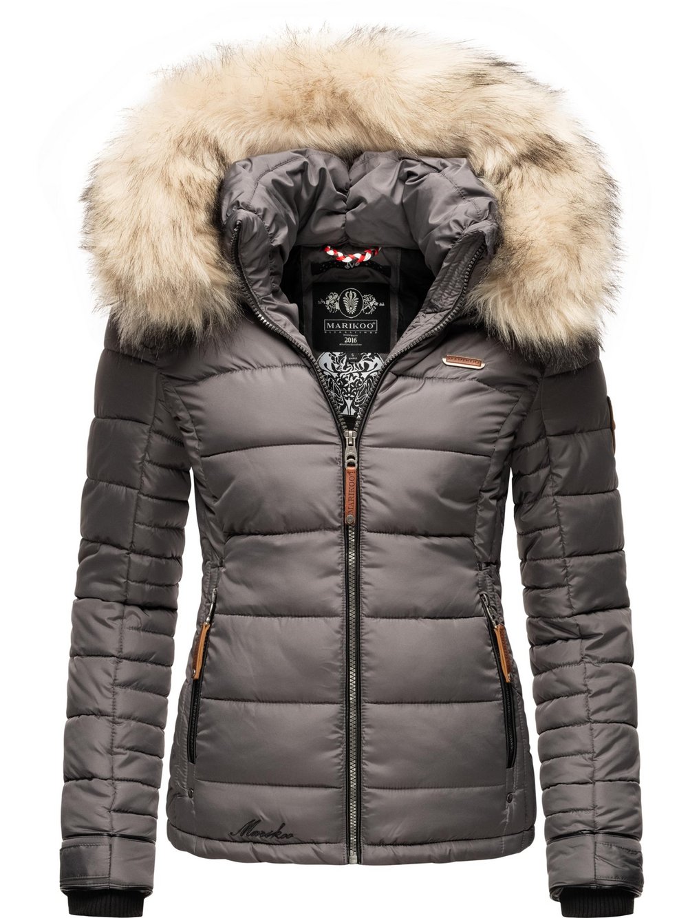 Marikoo Winterjacke Damen grau, XXL