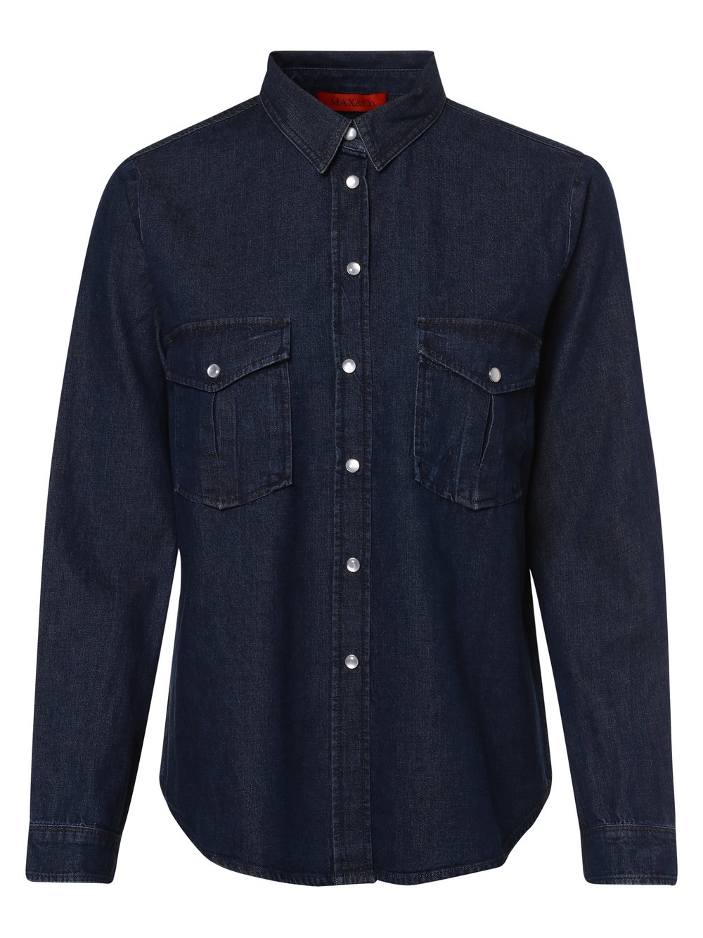 MAX&Co. - Damska koszula jeansowa – Austin, niebieski