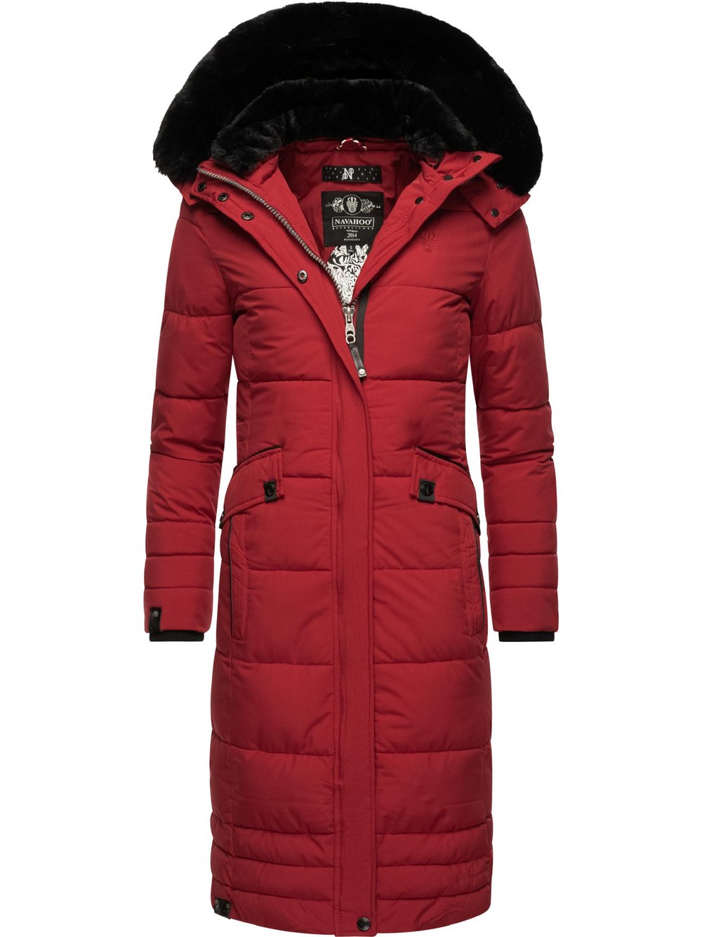 Navahoo Wintermantel Damen rot, XS