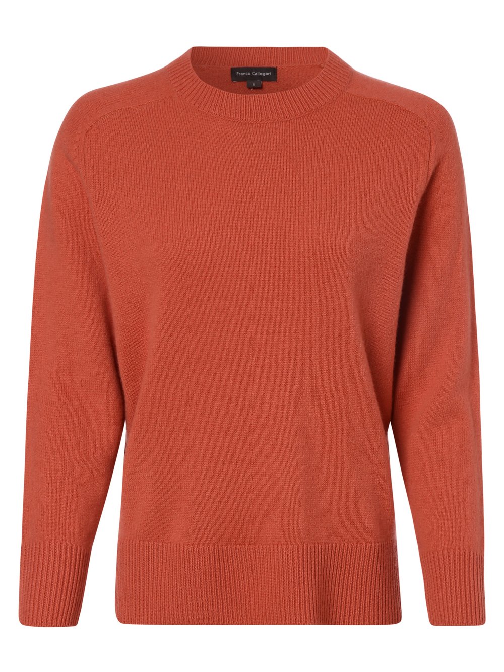 Franco Callegari - Damski sweter z wełny merino, różowy|czerwony