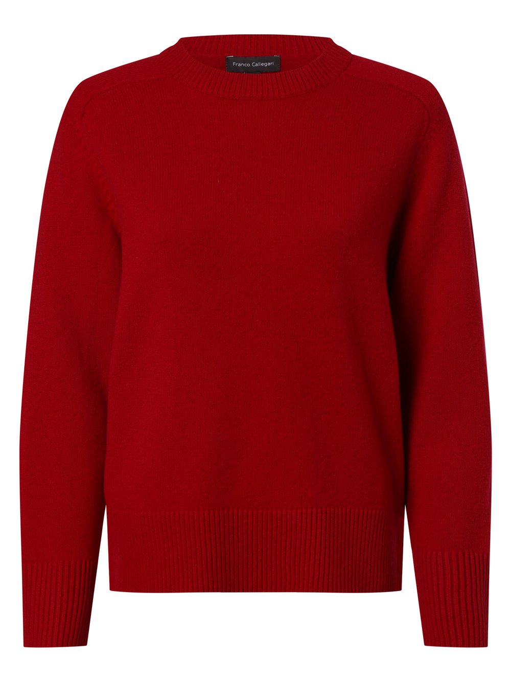 Franco Callegari - Damski sweter z wełny merino, czerwony