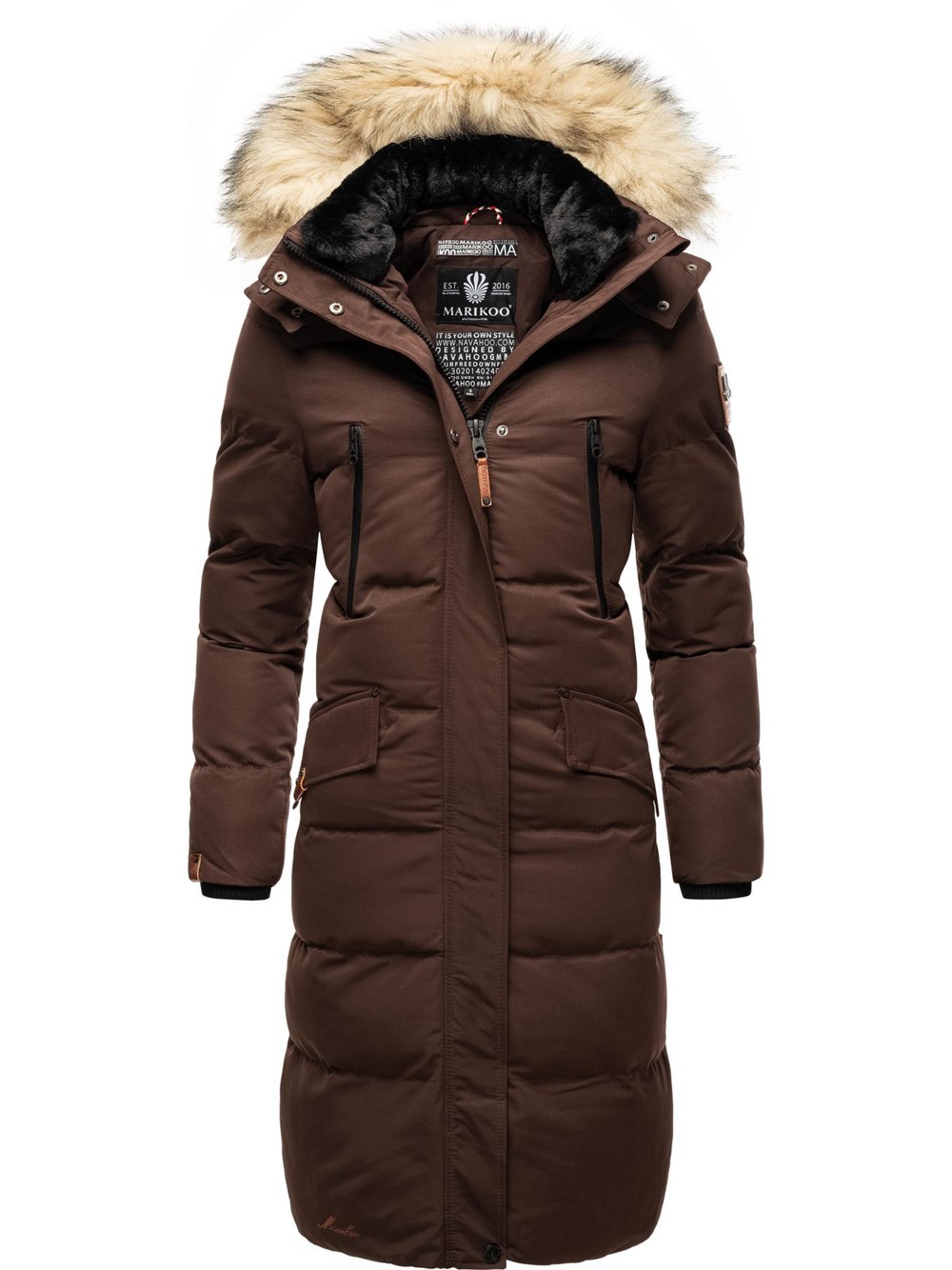Marikoo Steppmantel Damen braun, XL