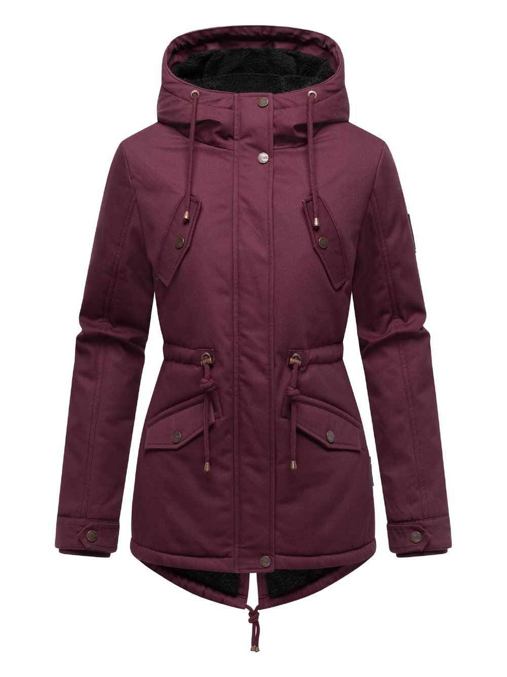 Marikoo Winterjacke Damen Baumwolle rot, XXL
