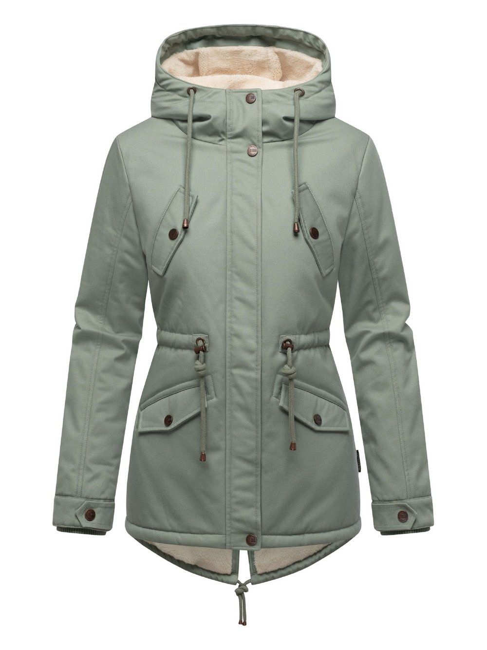 Marikoo Winterjacke Damen Baumwolle grün, XXL