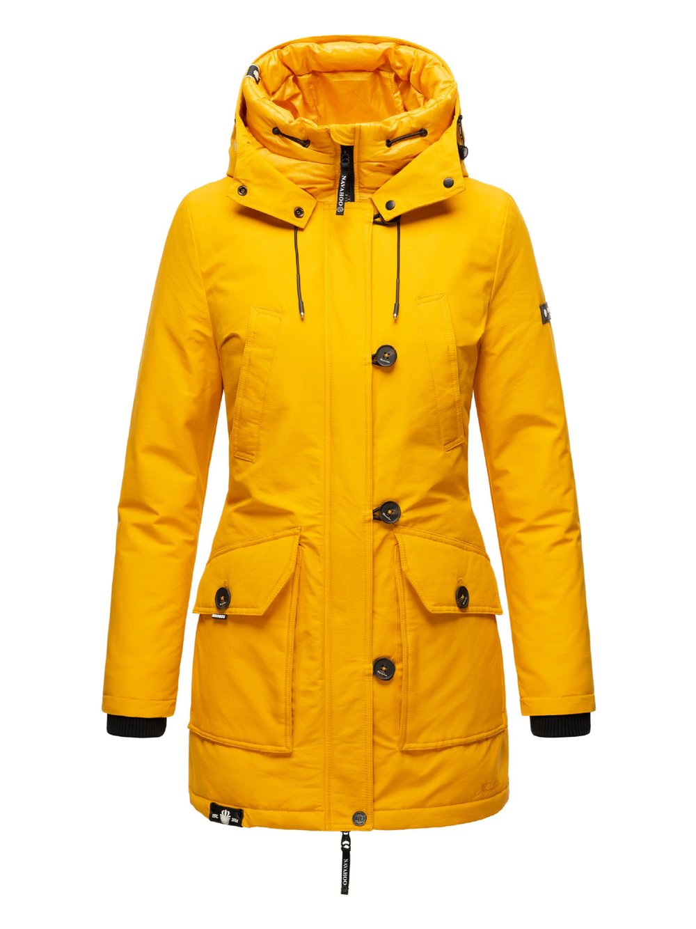 Navahoo Winterjacke Damen Baumwolle gelb, XS