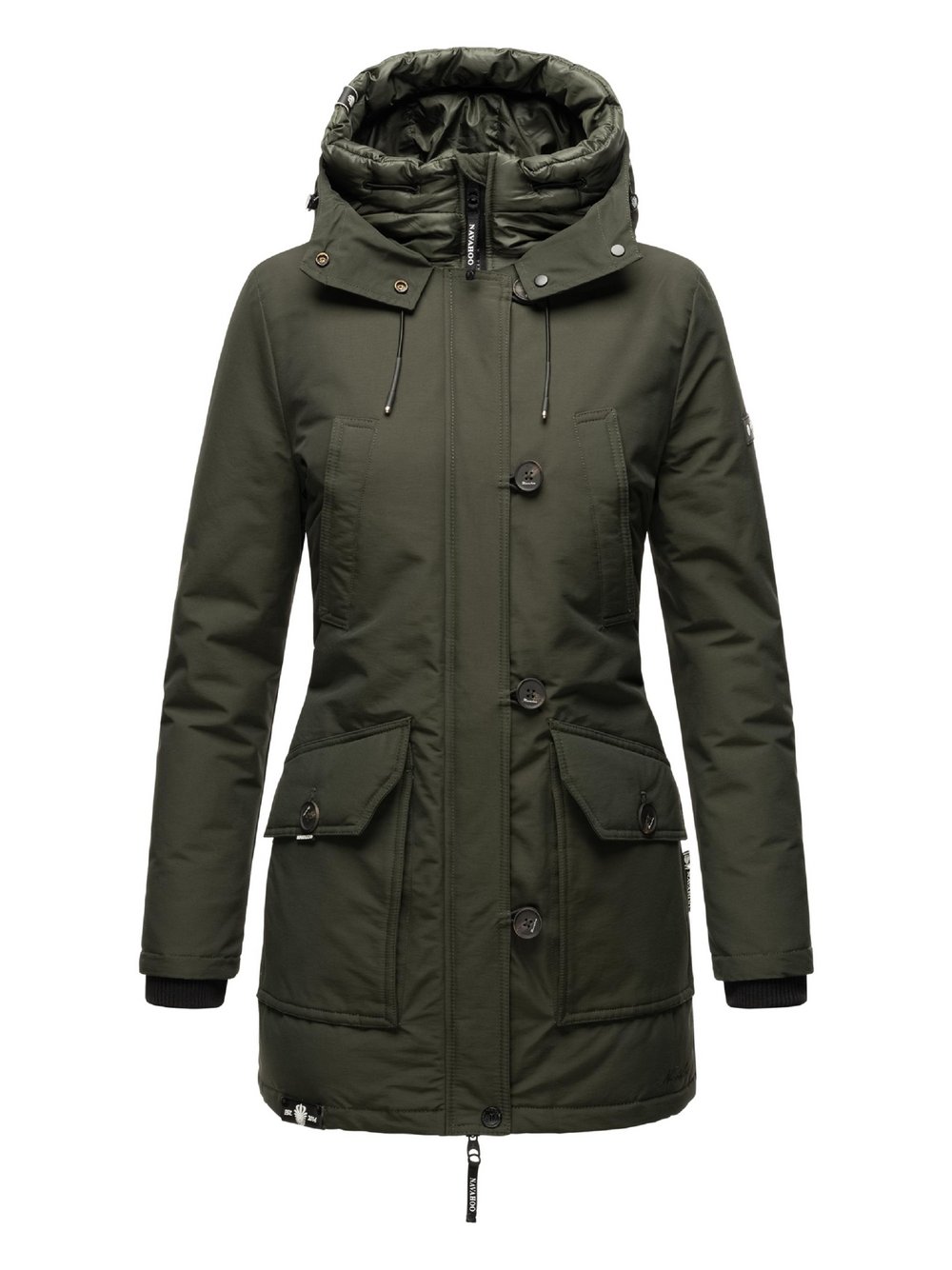 Navahoo Winterjacke Damen Baumwolle grün, XS