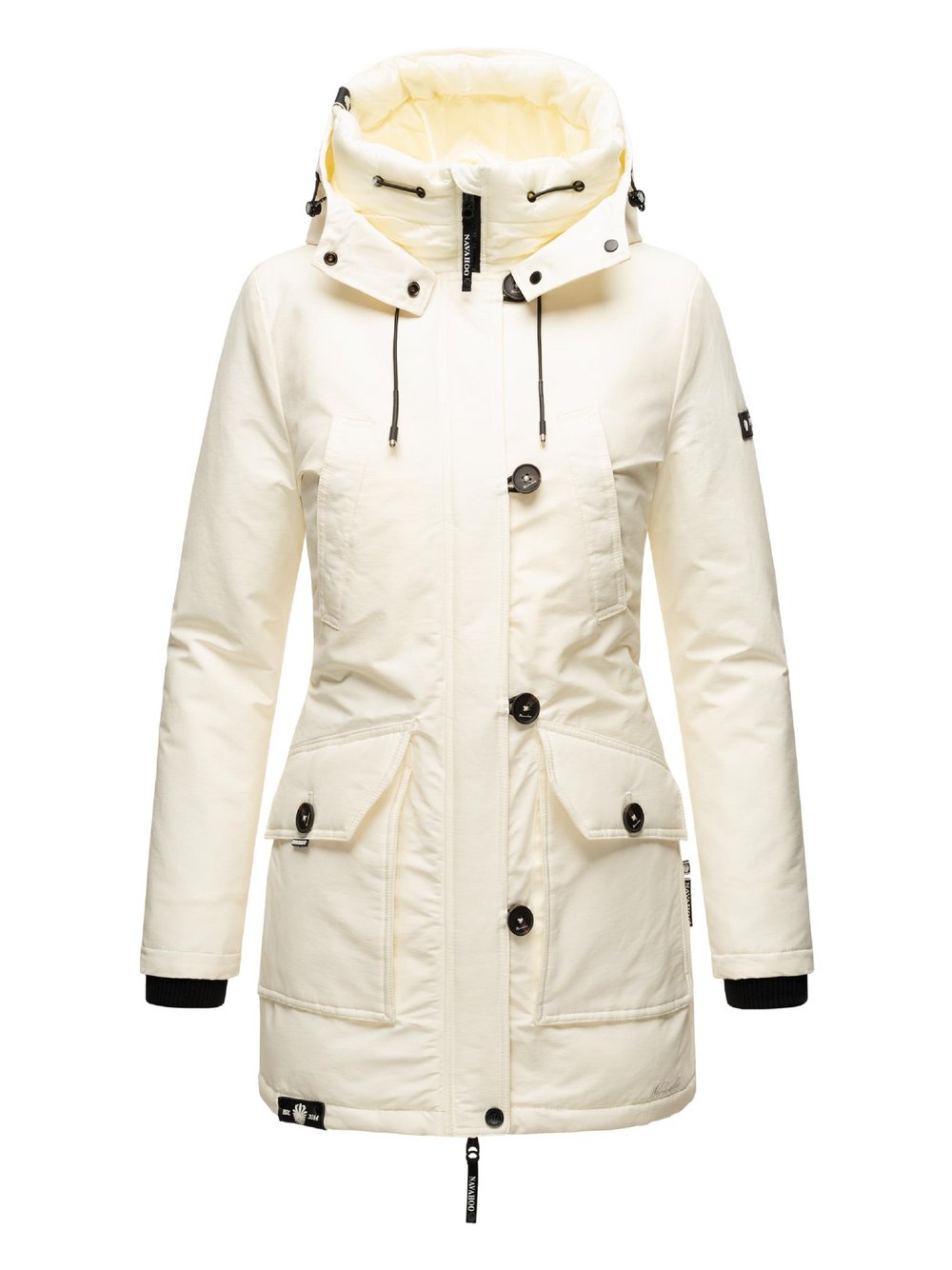 Navahoo Winterjacke Damen Baumwolle weiß, L