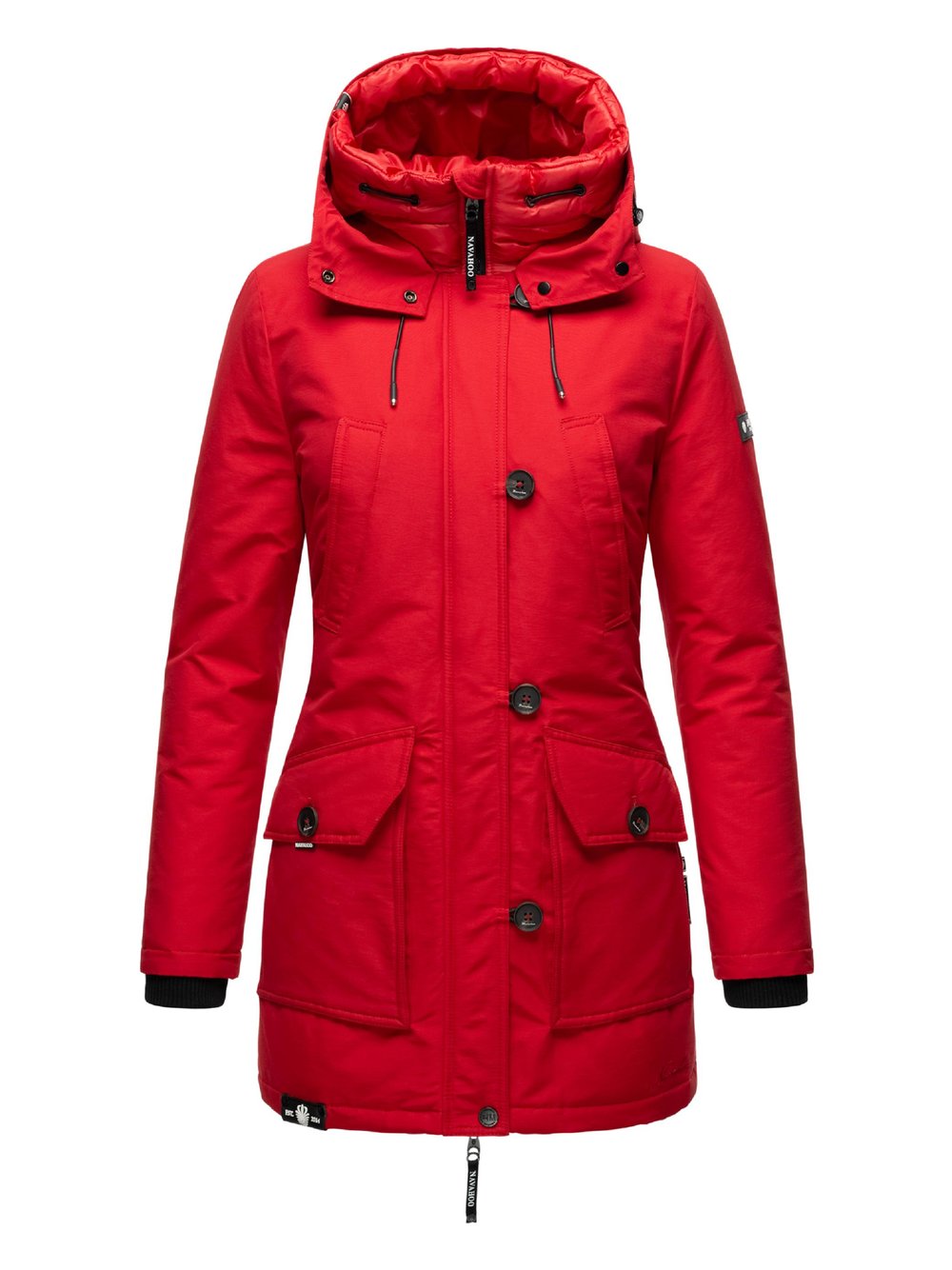 Navahoo Winterjacke Damen Baumwolle rot, XS