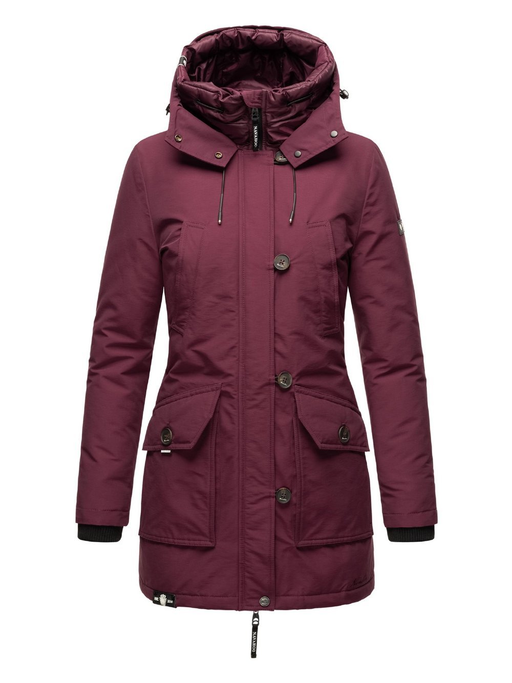 Navahoo Winterjacke Damen Baumwolle rot, XS