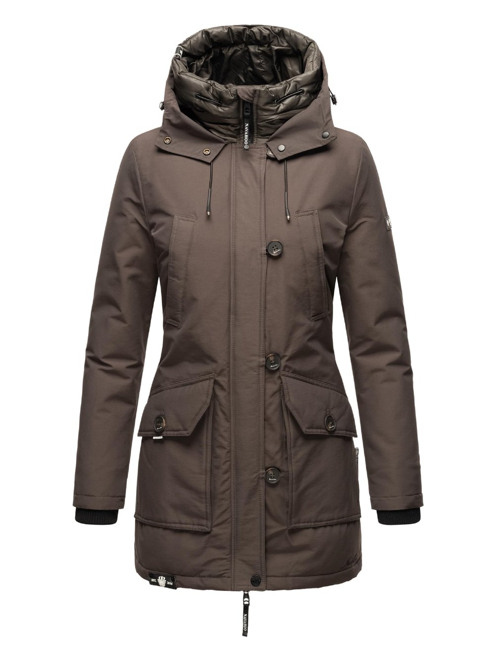 Navahoo Winterjacke Damen Baumwolle schwarz, XS