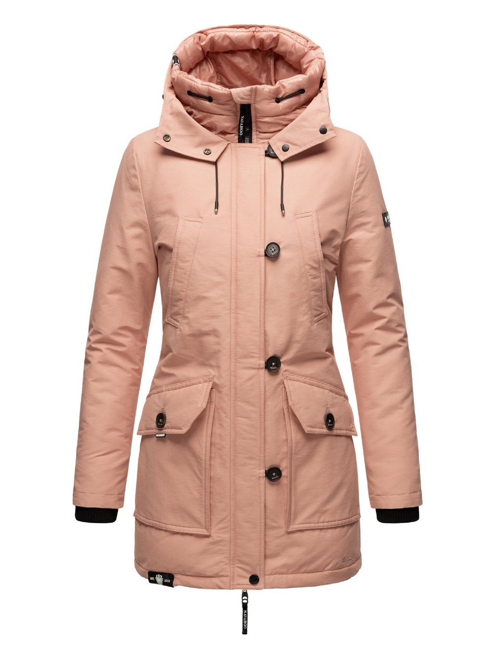 Navahoo Winterjacke Damen Baumwolle rosa, L