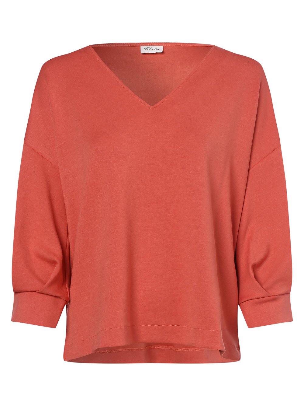 s.Oliver BLACK LABEL - Damska bluza nierozpinana, pomarańczowy|czerwony