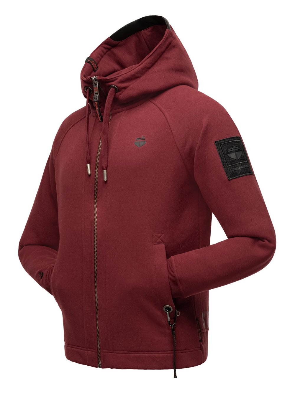 STONE HARBOUR Sweatjacke Herren Baumwolle rot, M