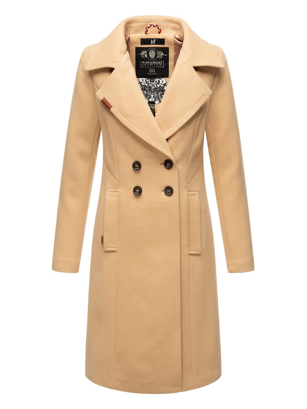 Thumbnail - Navahoo Wintermantel Damen beige, XXXL