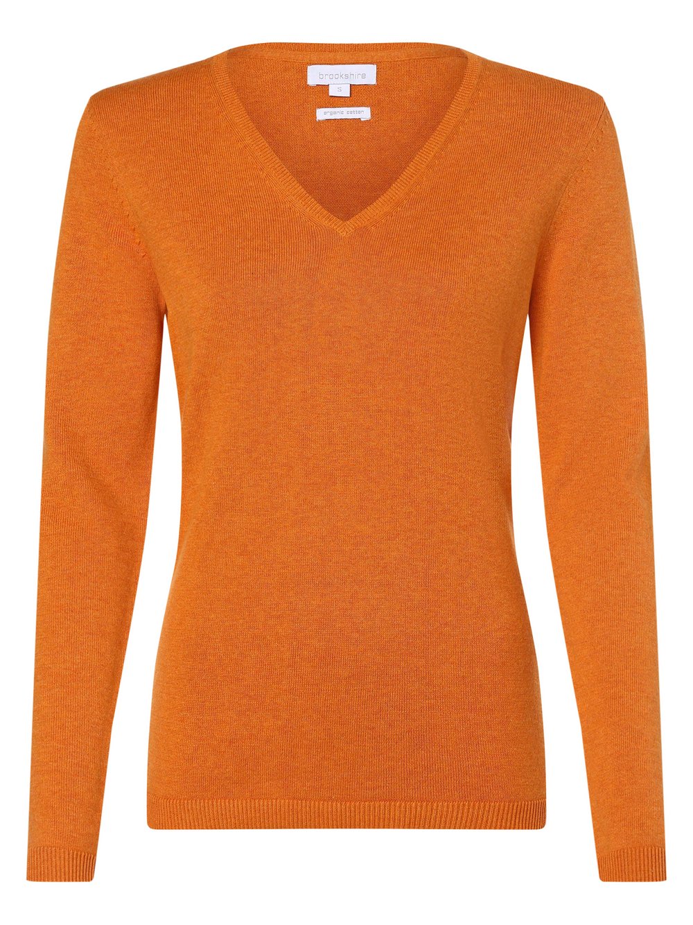 brookshire Pullover Damen Feinstrick orange meliert, L