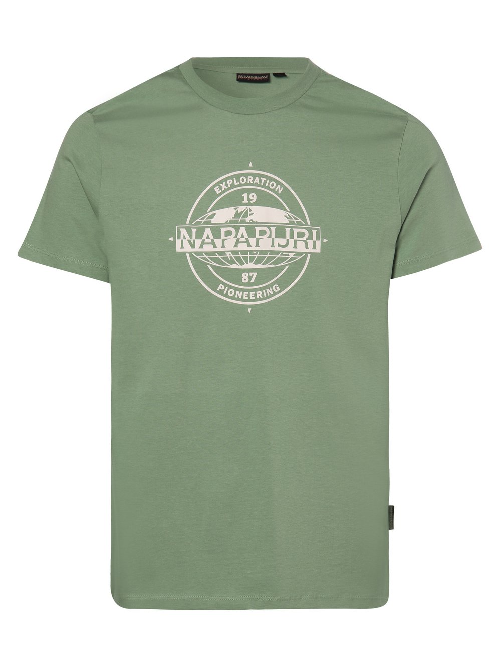Napapijri - T-shirt męski – S-Gjora, zielony