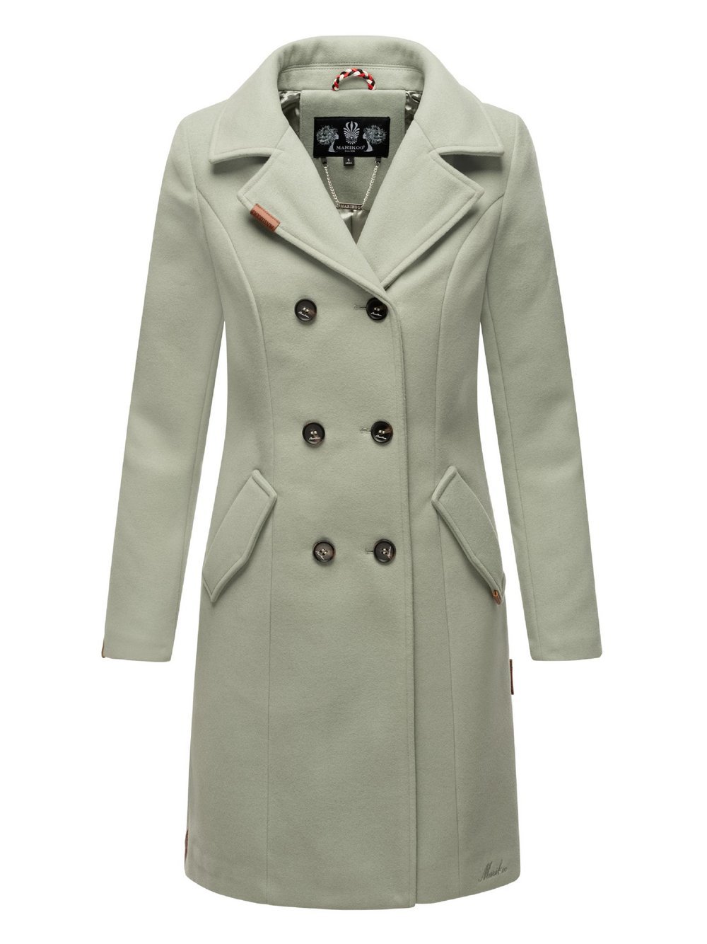 Thumbnail - Marikoo Wollmantel Damen blau, XXL