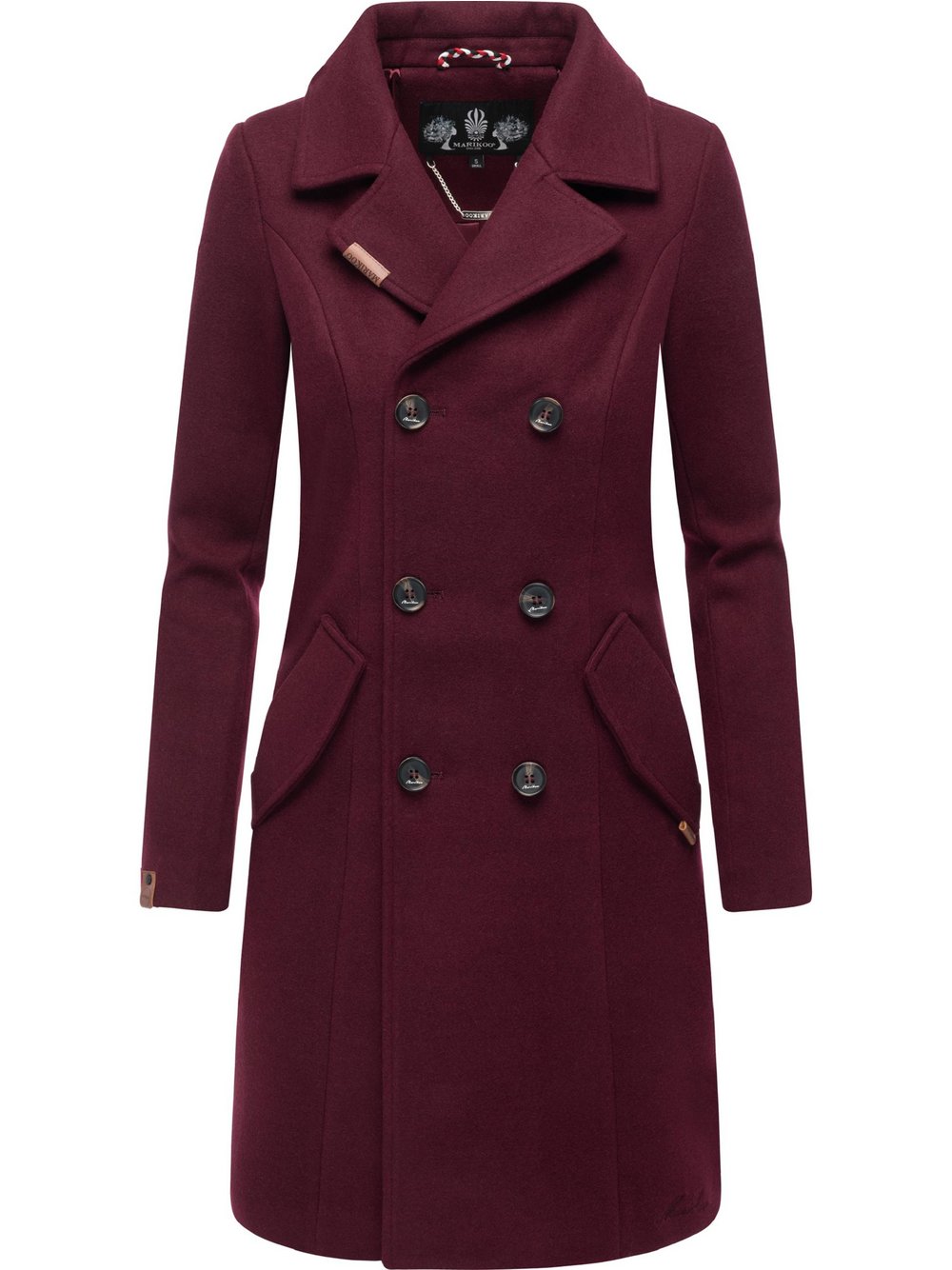 Marikoo Wollmantel Damen rot, M