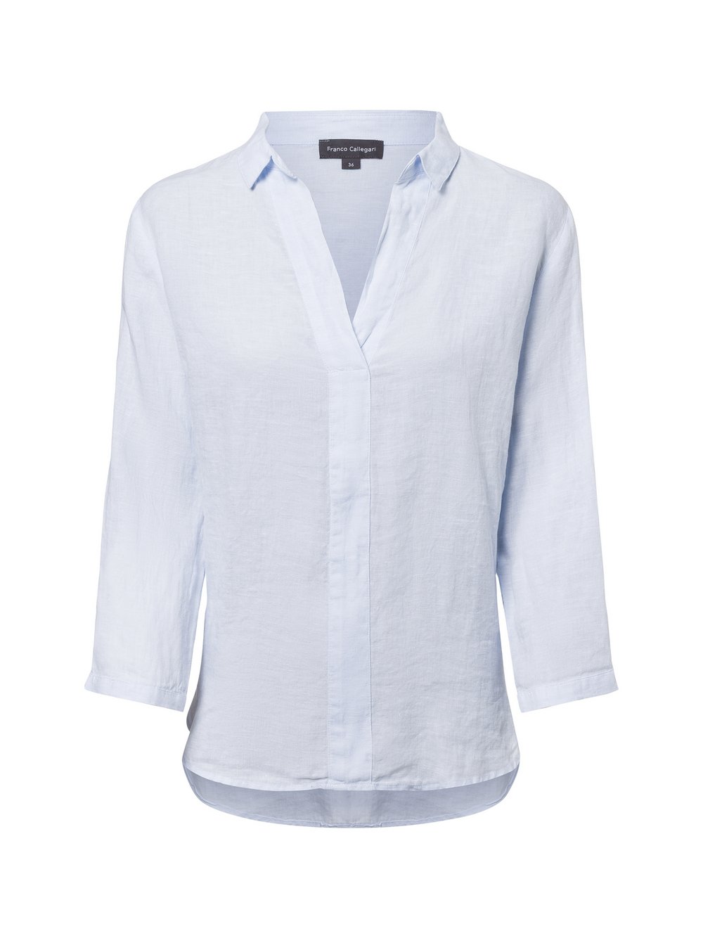 Franco Callegari Leinenbluse Damen blau, 36