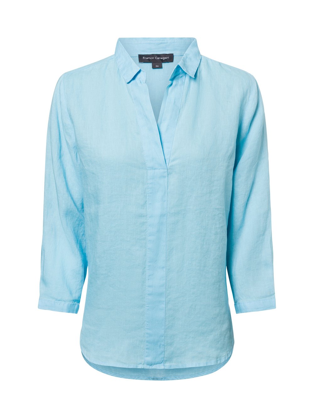 Franco Callegari Leinenbluse Damen blau, 42