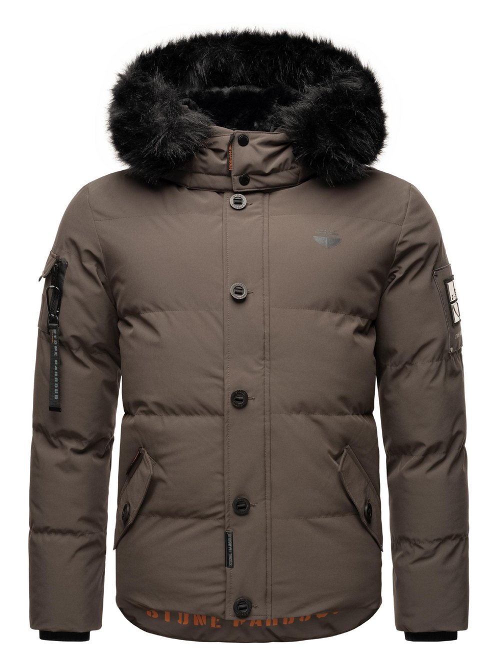 STONE HARBOUR Winterjacke Herren grau, XL