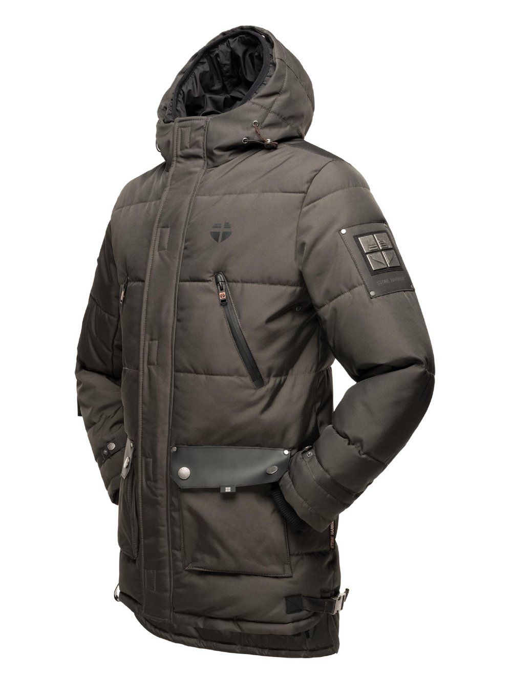 STONE HARBOUR Winterjacke Herren schwarz, L