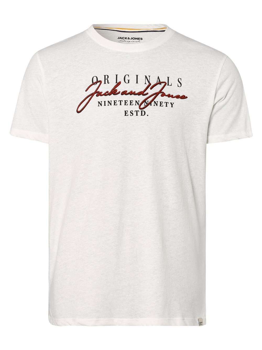 Jack & Jones - T-shirt męski – JORWillowbranding, biały
