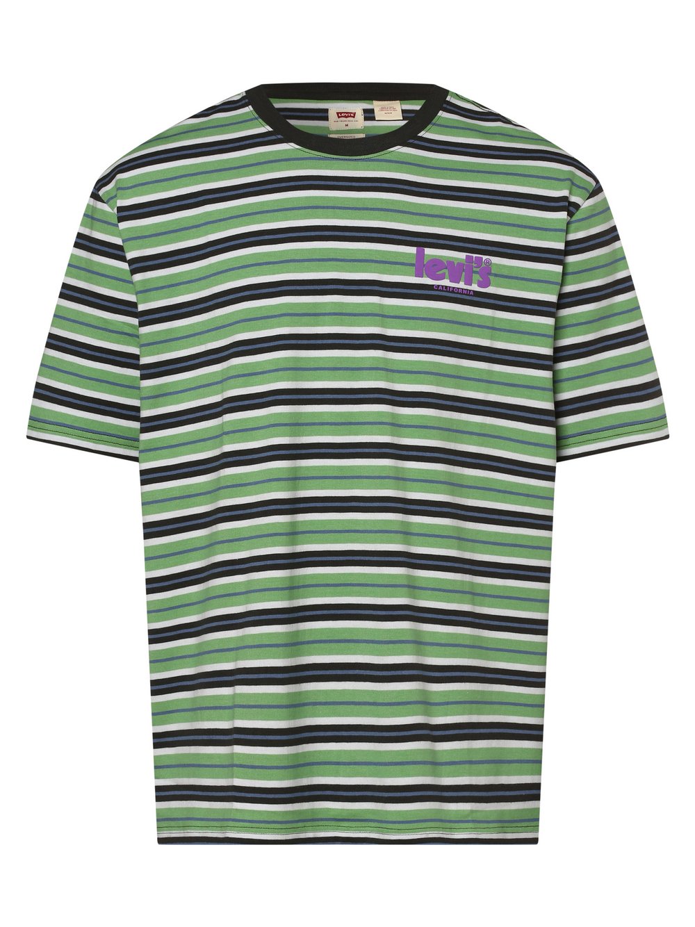 Levi's - T-shirt męski, zielony|wielokolorowy