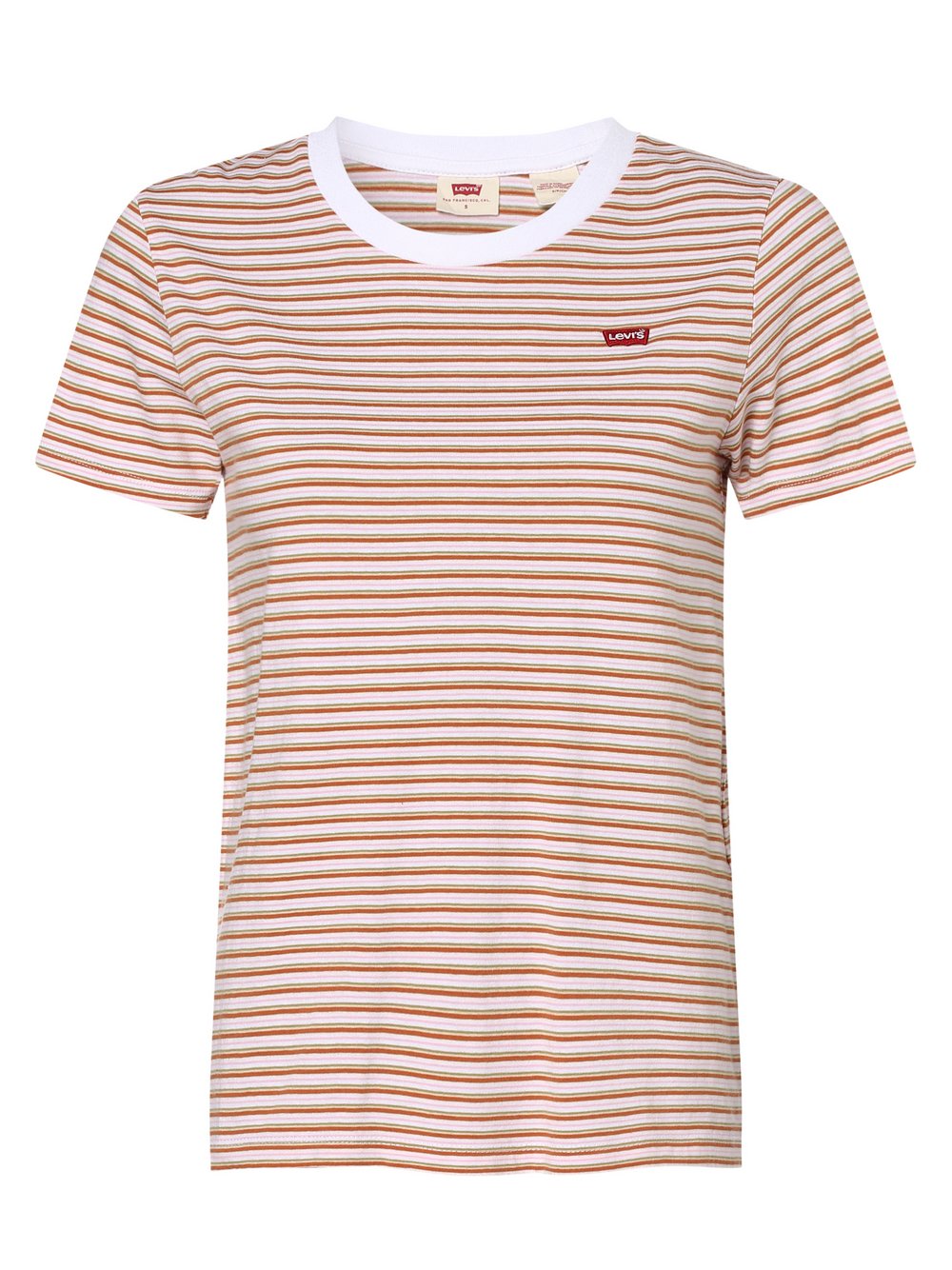 Levi's - T-shirt damski, brązowy|zielony|różowy|biały|wielokolorowy