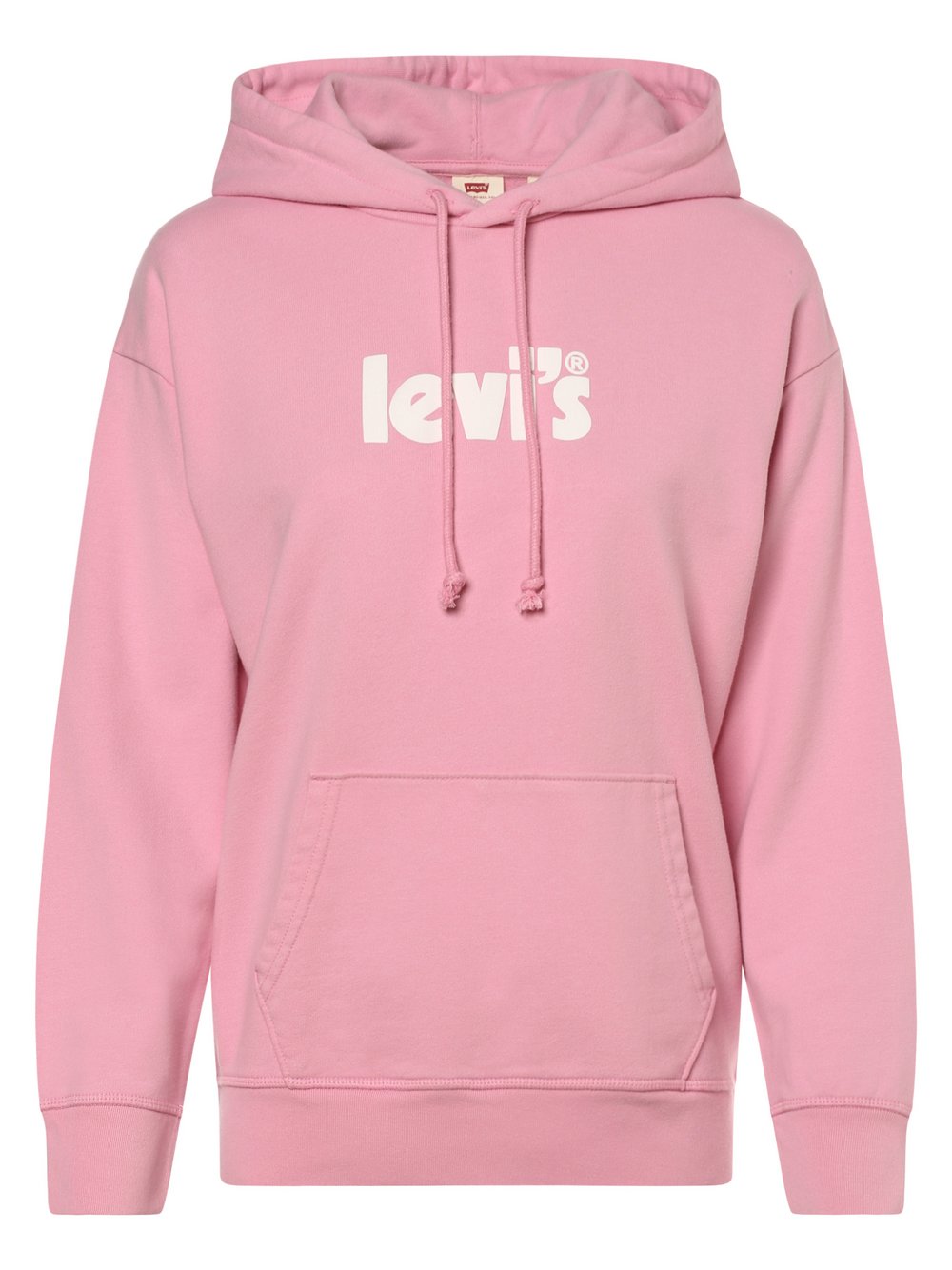Levi's - Damska bluza z kapturem, różowy