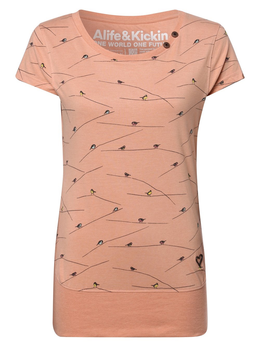 Alife and kickin - T-shirt damski – CocoAK, pomarańczowy