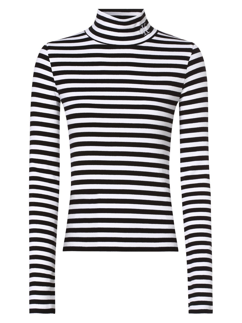 Calvin Klein Jeans - Damska koszulka z długim rękawem, czarny|biały|wielokolorowy