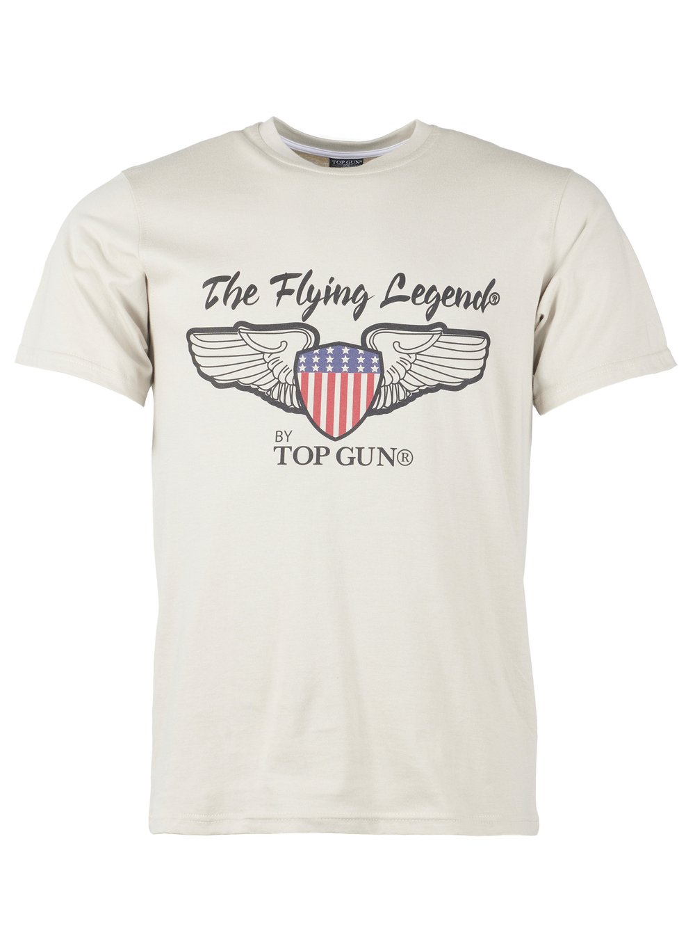 Topgun T-Shirt Herren Baumwolle beige, S