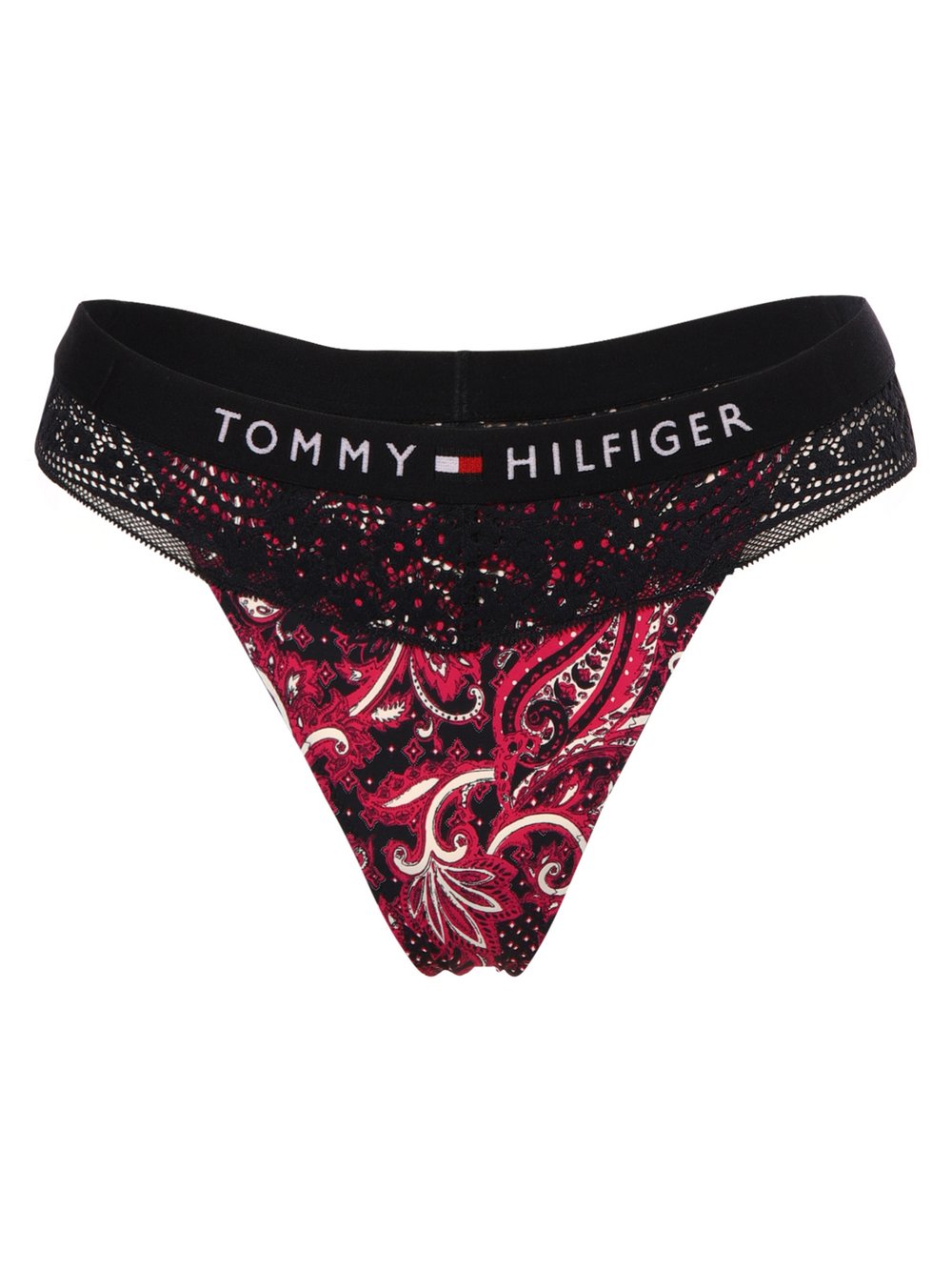 Tommy Hilfiger - Stringi damskie, niebieski|wielokolorowy|wyrazisty róż