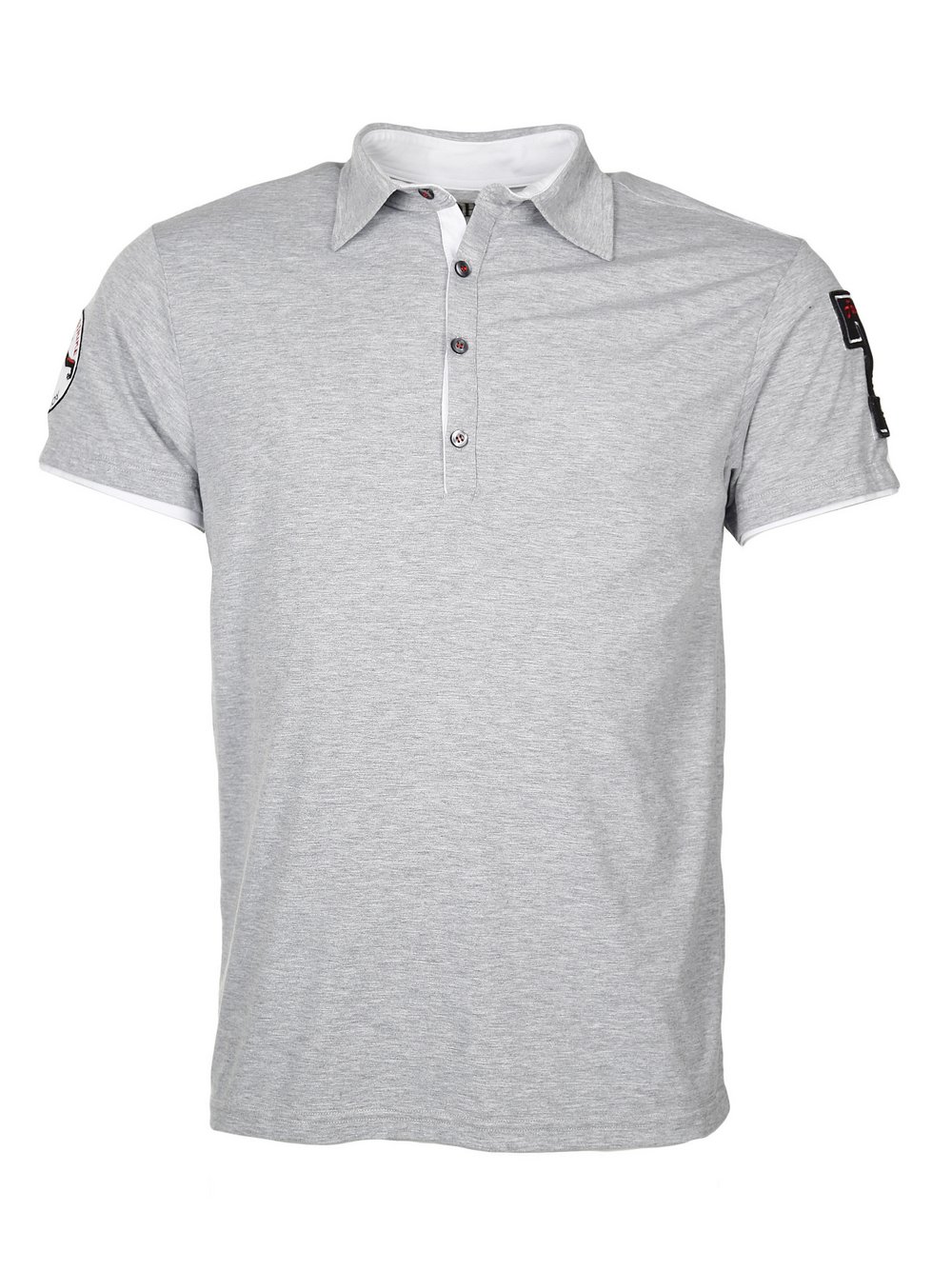 Topgun Polo Herren Baumwolle grau, M