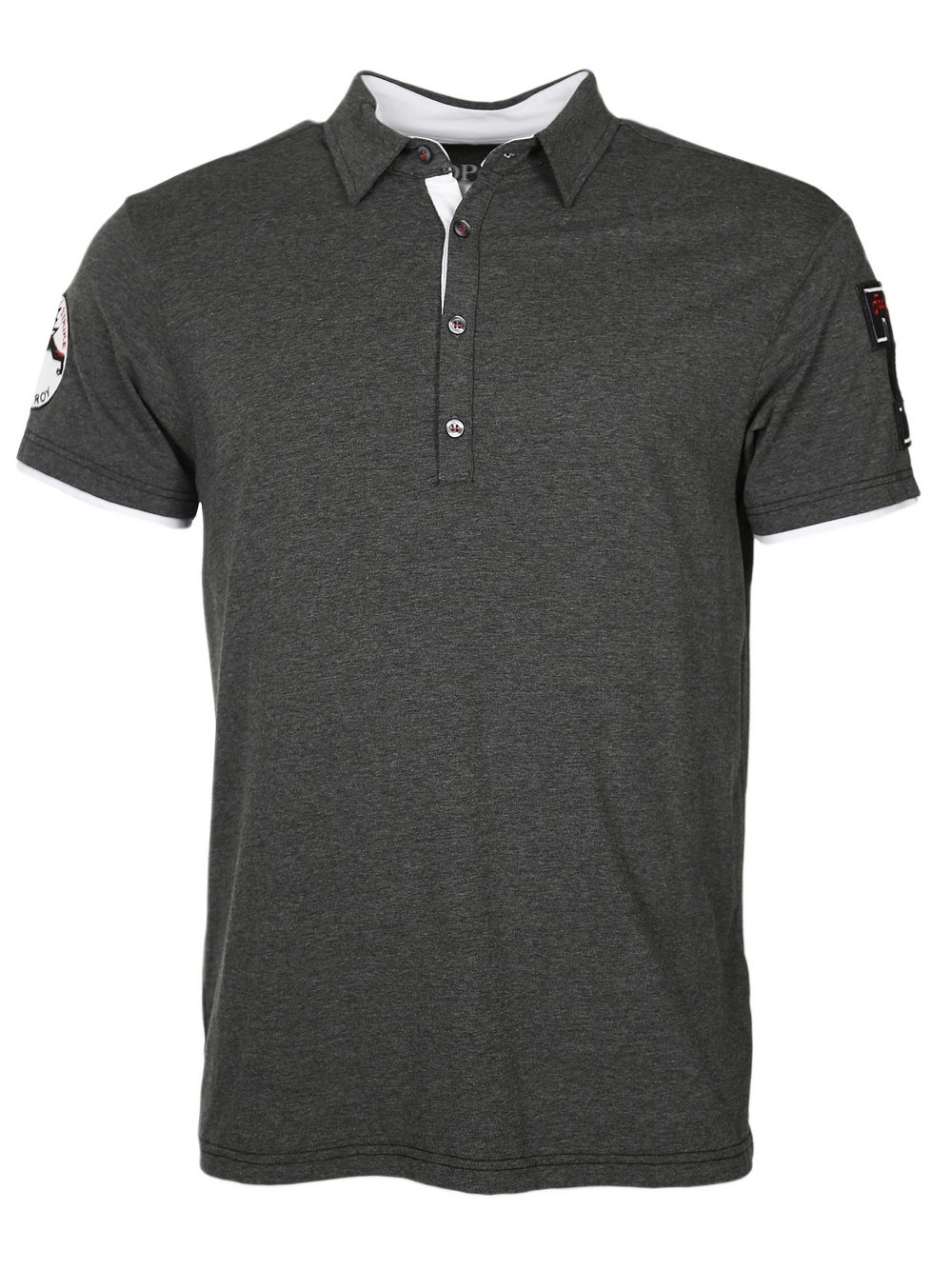 Topgun Polo Herren Baumwolle grau, S