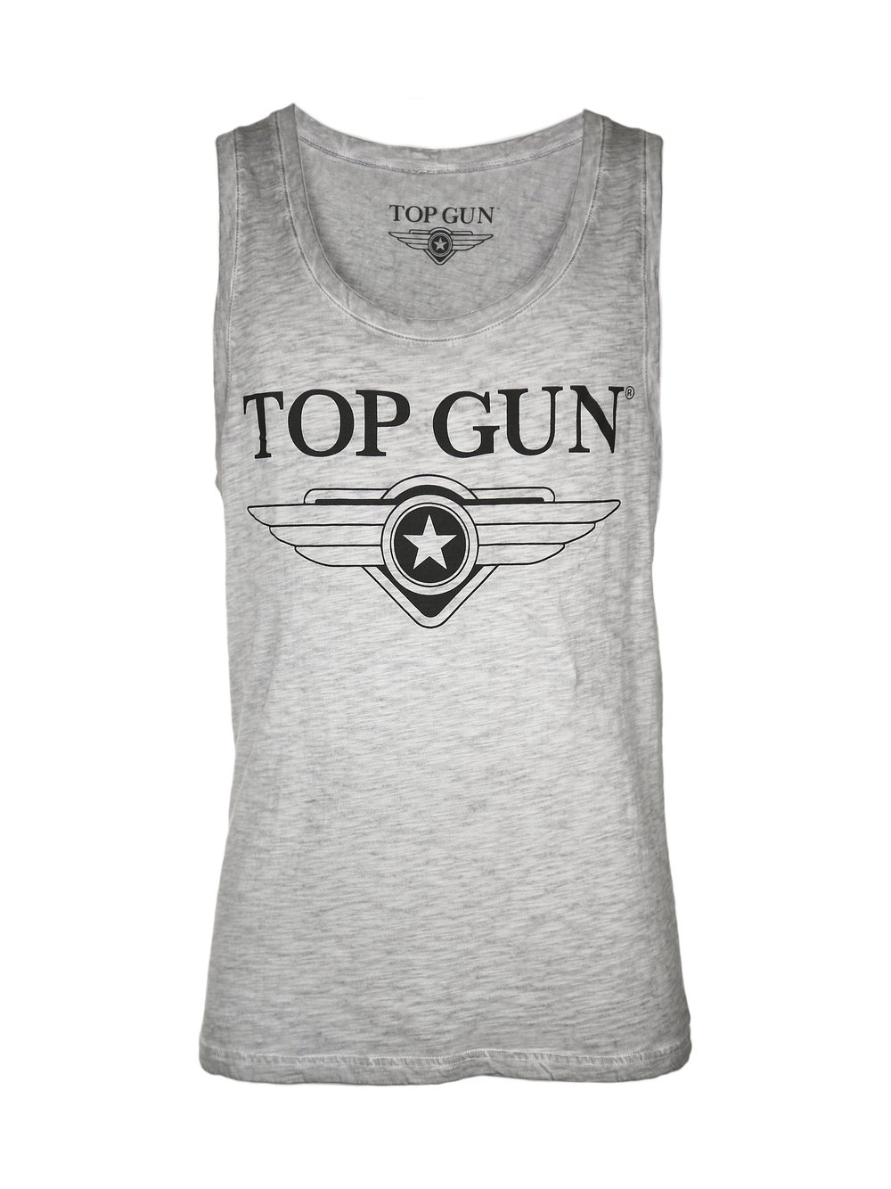 Topgun Tank Top Herren Baumwolle grau, XS