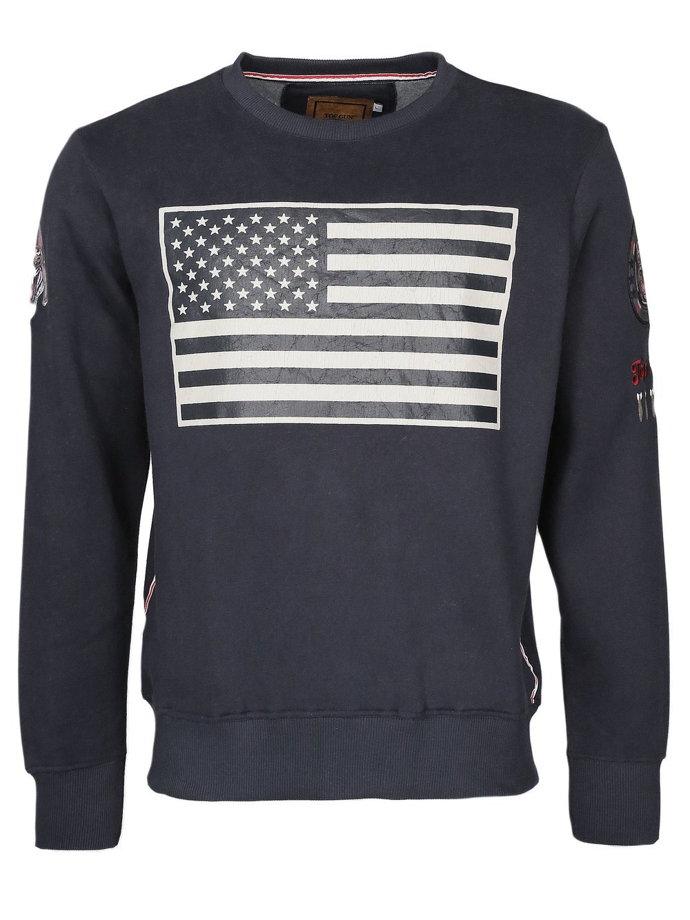 Topgun Sweater Herren Baumwolle blau, S